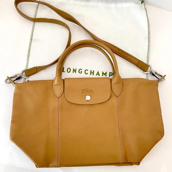 Longchamp Le Pliage Cuir Lambskin CUMIN small leather bag - Picture 5 of 16